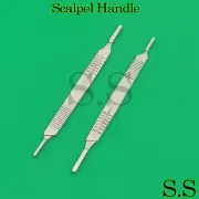 NEW 2 Surgical Scalpel Blade Handle Holder #3 & #4 two in one fits on all blade