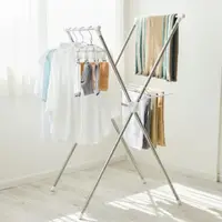 在飛比找momo購物網優惠-【IRIS】便利曬衣架 H-70XN(曬衣/輕巧方便/機能設