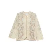 [Forte Forte] Forte Forte Snakeskin-patterned Cardigan 0 NUMERIC YELLOW