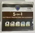 Mattress Guard 5-in-1 King Mattress Protector Bed Bugs Waterproof Dust Mites