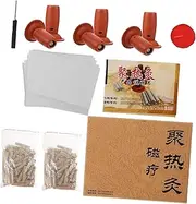 CALLARON 1 Set Portable Moxibustion Pot Lightweight Moxa Holder with Pull Out Design for Easy Replacement for Home Treatment Go Use for Moxibustion Enthusiasts