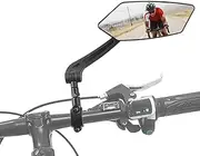 AtfArt 1Pcs Bike Mirror Handlebar Mount HD Bike Rear View Mirror Bicycle Mirrors for Handlebars Adjustable Rotatable Bike Mirrors Ride Safely Ebike Moped electric Bike Accessories(1Pcs The right)