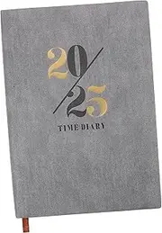 ARTIBETTER Daily Planner Classic Household Notebook for Students Teachers Travelers Portable Writing Organizer for Academic Scheduling Creative Tasks Minimalist Design Grey