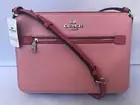 NWT Coach 91149 Gallery File Bag Colorblock Crossgrain Leather Light Blush Multi