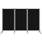 Room Divider Folding Home Dressing Fabric Privacy Screen 3-Panel Partition Black