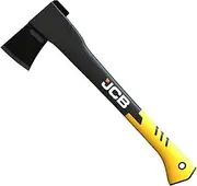 JCB Splitting Axe, 20” (50cm) Reinforced Fiberglass Handle, Ergonomic Anti-Slip Grip, Protective Sheath Included, Split Small to Medium-Sized Logs, Firewood, and Kindling