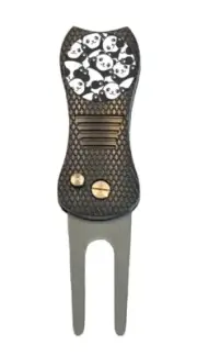 Panda Bear Pandas Cute Golf Ball Marker + Switchblade Divot Tool