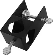 LIFKOME Torch I-clip Universal over Table Rod Stand Clamp Sturdy Cast Iron Deck Light Pole Clamp for Outdoor Use