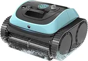 WINNY POOL CLEANER Cordless Robotic Pool Cleaner, Wall and Waterline Cleaning, Intelligent Route Planning, 150 Min Runtime, Blue&Black Plastic, Up to 1,600 Sq.ft Inground Pools