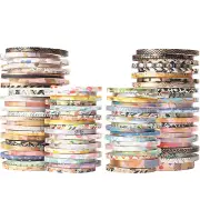 Exrta Slim Washi Tape Set Random Patterns 80 Rolls+ Bundle Gold Foil Super Skinn
