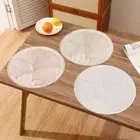 Insulation Ginkgo Leaf Round Placemat Oil-proof Flower-shaped Decorative