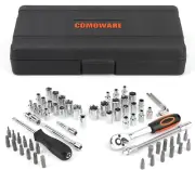 Socket Sets Metric Standard/Ratchet Set Mechanic Tools 69 Pcs 1/4 3/8 Drive Home