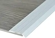 Transition Strip Floor Transition Strip 0.9m Wood Floor/Carpet Trim Strip,Aluminum Alloy Flooring Transitions Edging Strip for Door Sill,0.2cm - 0.5cm Drop(Silver)