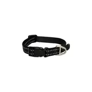 Rogz Black Medium 16mm Wide x 26cm to 40cm Classic Utility Collar for Dogs & Puppies