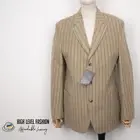 LACOSTE Men's Velvet Striped Beige Single Breasted Three Buttons Blazer 52 5 XL