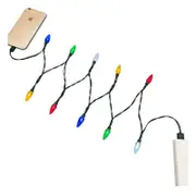 Catzon Christmas Light Phone Charger Cord USB and Bulb Charging Cable 50CM Connector-iPhone