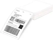 Phomemo Thermal Direct Shipping Label, White 4x6 White Paper Roll - Shipping Supplies for Package Printer - Commercial Grade Thermal Shipping Label for Packages -1 Pack of 500 PCS