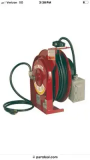 Alemite 7260 Electric Cord Reel, 20AMP,115V Hubble GFI plug, new never opened