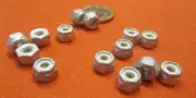 Nylon Insert Lock Nut, Aluminum, 8-32 Threads, 75 Pcs