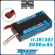 【Team Associated 阿蘇仕】Reedy WolfPack 3S短版硬殼鋰電池 3000mAh 30C 11.1V DEPY759(遙控車 鋰電池)