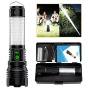 LED Rechargeable Flashlight 100000 High Lumens with Camping Lanterns - 2000 M...