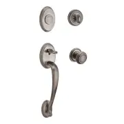 Columbus Handleset with Traditional Knob Matte Antique Nickel