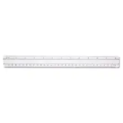 15571 Clear Data Processing Magnifying Ruler, 12 Inch 1 Count (Pack of 1)