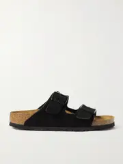 [Birkenstock] Birkenstock - Arizona Suede Sandals - Black - IT40 IT 40 Black