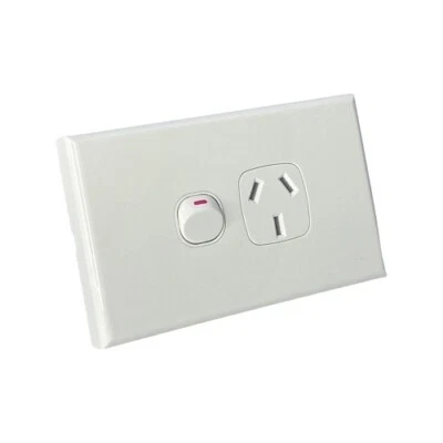 10 x White GPO Single Power Point Socket
