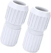 Justivana Easy-Lock Cam Set for Telescopic Swimming Pools - 2Pc Pool Pole Cam Lock Replacement, White
