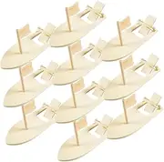 LALADEFIEE 10pcs Kids Graffiti Boat Model Kit Wooden Sailboat Craft Safe and Fun Educational Toy