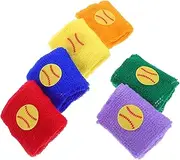 BESPORTBLE 6pcs Sports Wristbands for Elastic Sweatbands High Elasticity Vibrant Colors Multi Use Exercise Wrist Protectors for Outdoor Activities and Birthday Parties