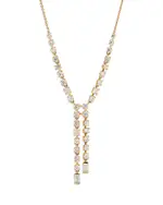 Nadri Cubic Zirconia Lariat Necklace in 18K Gold Plated, 16-18