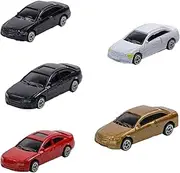 5-Piece Mini Model Car Layout, Parking Vehicle in HO Scale 1/87 for Railway Construction Diorama, Table Decoration