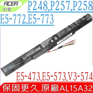 ACER 電池(原裝)宏碁 AL15A32,E5-473G E5-573G V3-574G E5-473,E5-573,V3-574,E5-772,4ICR17/65,E5-772G,TMP257,E5-532G,EX2511