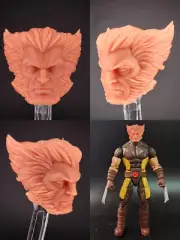 1/12 Head Sculpt Wolverine Calm Unpainted Model Fit 6in ML Action Figure Body