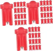 MERRYHAPY 3sets Lash Extension Supplies Glue Bottle Blocking Needles Blocking Needles Glue Pin Set Easy to Use 100pcs*3