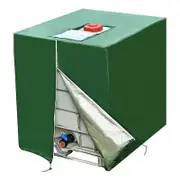 1000L Waterproof Dustproof Tank Cover Rainwater Tank Oxford Cloth UV Protection Cover Garden Water Tank Cover Green