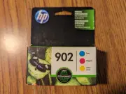 Genuine HP 902 Cyan Magenta Yellow 3PK Ink Cartridges 02/2020