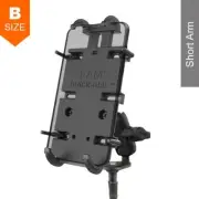 RAM Motorcycle Fork Stem Short Arm Quick Grip XL Phone Kit