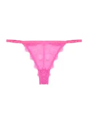 Love Stories Charlotte Panelled Lace Briefs - Pink S (UK8-10 / S)