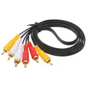 3 Pair Audio Cable Composite Video Lotus Output Connector Component Cables