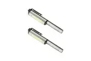 2x Camelion 3W Flashlight COB LED Aluminium Magnet Pen Light w 3x AAA Batteries