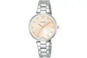 Pulsar PH8491X1 Pink Dial Silver Stainless Steel Womens Watch