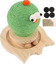 Wear Resistant Funny Kitten Turntable Adorable Cat Scratch Board for Stable Base for Paw Exercise Claw Sharpening Engaging Household Cat Accessory