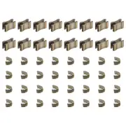 10 Sets Brass Zipper Slider Retainers, #5 Zippers Replacement, Bronze Tone