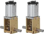 DC Geared Motor Copper Low Noise Double Shaft Speed Reduction Motor Ideal for Intelligent Toys and Simulation Robot DC6V 190RPM