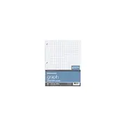 Office Depot Brand Quadrille-Ruled Notebook Filler Paper, 8in x 10 1/2in, White,