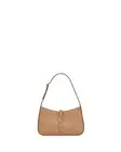 SAINT LAURENT Le 5 A 7 $2650 Brown Gold Vegetable-Tanned Leather Hobo Bag New