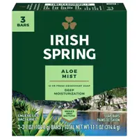 在飛比找PChome24h購物優惠-美國Irish Spring體香皂(蘆薈)104.8g*3入